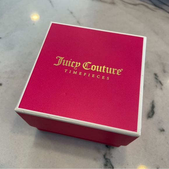 Juicy Couture Black & Silver with crystal studs and Silicone band ladies watch. - Picture 2 of 8